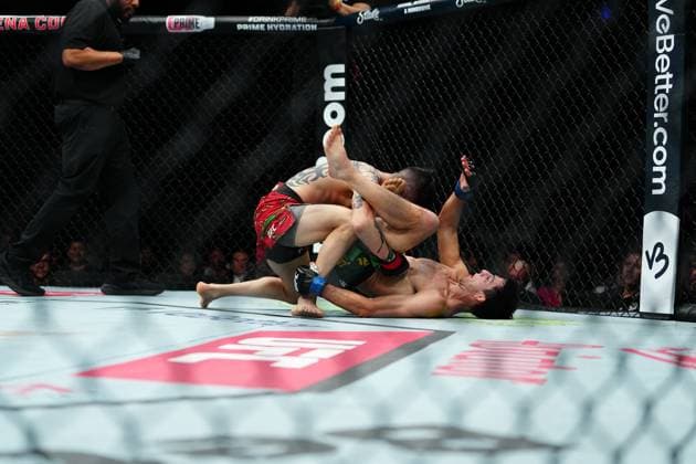 UFC Fight Night - Moreno vs Erceg MEXICO CITY, MEXICO - MARCH 29: Brandon Moreno and Steve Erceg meet in the octagon for a 5-round bout at UFC Fight Night - Moreno vs Erceg at Arena CDMX on March 29, 2025 in Mexico City, Mexico (Photo by Louis Grasse PxImages) Mexico City, Mexico Arena CDMX LAS VEGAS, NV United States Copyright: xLouisxGrassex