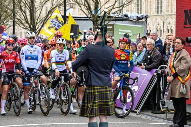 2025 Gent-Wevelgem In Flanders Fields Women Elite WEVELGEM, BELGIUM - MARCH 27 : Kopecky Lotte (BEL) of Team SD Worx - Protime at the start line pictured during 14th edition of the Women s World Tour UCI Gent - Wevelgem in Flanders Fields cycling race for Women Elite with start in Ieper and finish in Wevelgem after 168,9 km on March 27, 2025 in Wevelgem, Belgium, 27 03 2025 Wevelgem Belgium  Copyright: xJanxDexMeuleneirx
