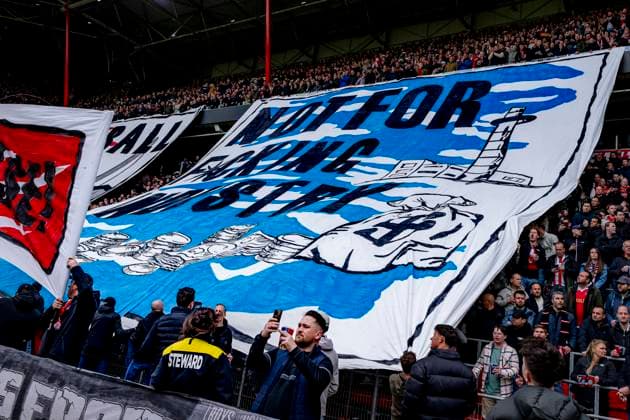 Atmosphere in the stadium during the match PSV - Ajax at the Philips stadium for the Dutch Eredivisie season 2024-2025 in EINDHOVEN, Netherlands on 30 march 2025, (photo by Marcel van Dorst EYE4images DeFodi Images)