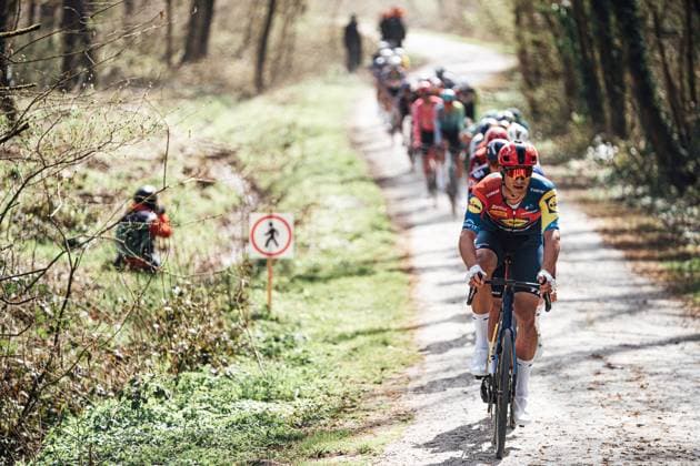 Sport Bilder des Tages 2025 Gent Wevelgem Picture by Zac Williams SWpix.com - 30 03 2025 - Cycling - 2025 Gent Wevelgem, Belgium - Joanthan Milan, Lidl Trek. Copyright: x xSWpix.comx(t axPhotographyxHubxLtd)xZacxWilliams SWpix.comx SWP-2645