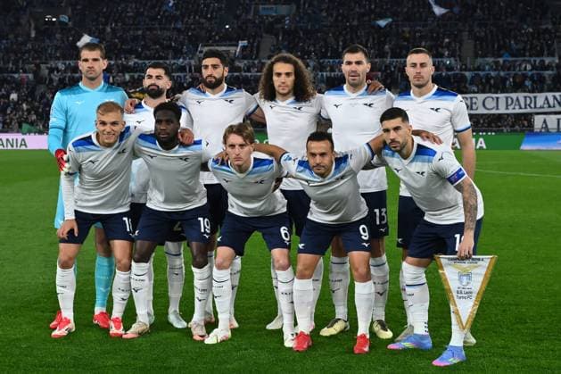 SS Lazio v Torino - Serie A S.S. Lazio players pose for a team photo during the 30th day of the Serie A Championship between S.S. Lazio and Torino F.C. 1906 at the Olympic Stadium in Rome, Italy, on March 31, 2025. Rome Italy Italy  Copyright: xDomenicoxCippitellix originalFilename:cippitelli-sslaziot250331_np7MZ.jpg