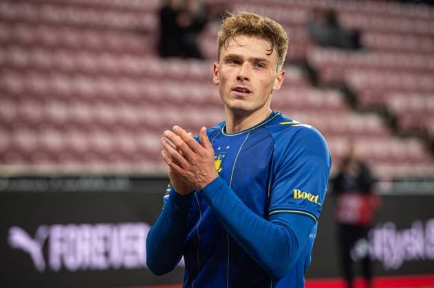 FC Midtjylland v Broendby IF, 3F Superliga football, Herning, Denmark Herning, Denmark. 30th, March 2025. Sebastian Sebulonsen of Broendby IF seen after the 3F Superliga match between FC Midtjylland and Broendby IF at MCH Arena in Herning. 30th, March 2025 Danmark, Herning  Copyright: xGonzalesxPhoto MortenxKjaerx