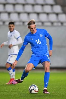 Kosovo v Iceland - UEFA Nations League, Play-offs, 1st Leg Stefan Teitur Thordarson of Iceland is in action during the UEFA Nations League Play-offs 2nd leg game between Iceland and Kosovo at Stadium Nueva Condomina in Murcia, Spain, on March 23, 2025. Murcia Spain  Copyright: xAlexxNicodimx originalFilename:nicodim-icelandk250323_nprWA.jpg