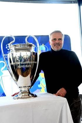 Dietmar Hamann UEFA-Botschafter FC-Bayern-Legende Muenchen 01.04.2025 Coubertin im Olympiapark, Am 28. 05.2025 startet das Champions Festival im Olympiapark und das Highlight des Rahmenprogramms rund um das Finale der UEFA Champions League 2025 am 31. Mai in Muenchen.
