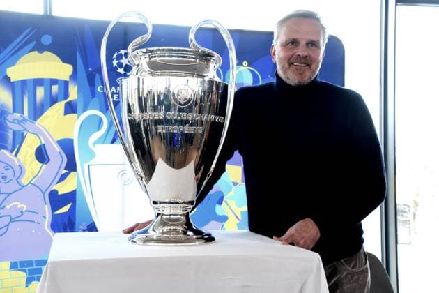 Dietmar Hamann UEFA-Botschafter FC-Bayern-Legende Muenchen 01.04.2025 Coubertin im Olympiapark, Am 28. 05.2025 startet das Champions Festival im Olympiapark und das Highlight des Rahmenprogramms rund um das Finale der UEFA Champions League 2025 am 31. Mai in Muenchen.