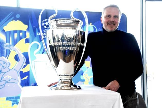 Dietmar Hamann UEFA-Botschafter FC-Bayern-Legende Muenchen 01.04.2025 Coubertin im Olympiapark, Am 28. 05.2025 startet das Champions Festival im Olympiapark und das Highlight des Rahmenprogramms rund um das Finale der UEFA Champions League 2025 am 31. Mai in Muenchen.