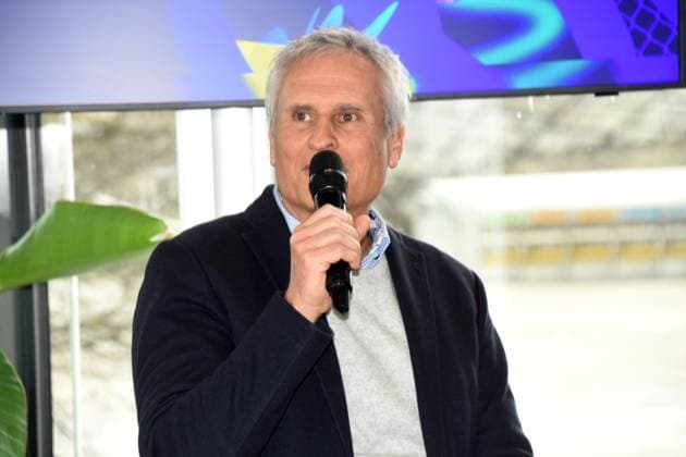 Klaus Cyron Organisator Rahmenprogramm Muenchen 01.04.2025 Coubertin im Olympiapark, Am 28. 05.2025 startet das Champions Festival im Olympiapark und das Highlight des Rahmenprogramms rund um das Finale der UEFA Champions League 2025 am 31. Mai in Muenchen.