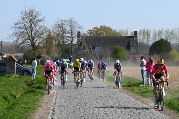 Norwegian Alexander Kristoff of Uno-X Mobility pictured in action during the men elite race of the Dwars Door Vlaanderen cycling event, 184,2km from Roeselare to Waregem, Wednesday 02 April 2025. POOLxTIMxDExWAELE  x118307178x