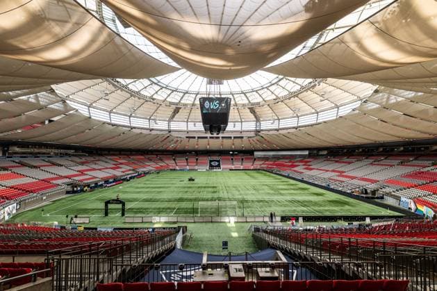 RECORD DATE NOT STATED Concacaf Champions Cup 2025 Vancouver Whitecaps vs Pumas UNAM - CFI General view Stadium during the Quarter Finals first leg match between Vancouver Whitecaps and Pumas UNAM as part of the CONCACAF Champions Cup 2025, at BC Place Stadium on April 02, 2025 in Vancouver, Canada. VANCOUVER COLUMBIA BRITANICA CANADA  Copyright: xKevinxRaposox 20250402165516_CCC_2025_CFI_VAN_UNAM_STADIUM13