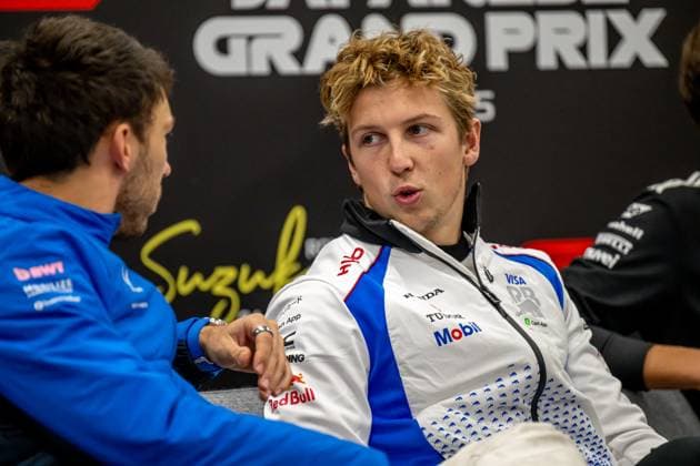SUZUKA, JAPAN: Liam Lawson, racing for the Racing Bulls team during the 2025 Formula 1 Japanese Grand Prix at the Suzuka International Racing Course in Suzuka, Japan