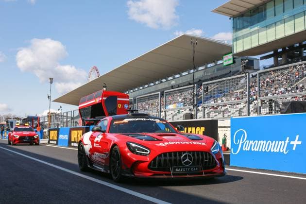 F1 Grand Prix Of Japan - Previews The FIA Safety Car and Medical Car are present during previews ahead of the F1 Grand Prix of Japan at Suzuka Circuit in Suzuka, Japan, on April 3, 2025. Suzuka Mie Japan  Copyright: xPaddockerx originalFilename:paddocker-f1grandp250403_npX7g.jpg