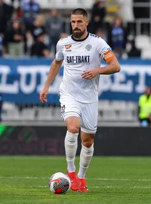 Partizan v TSC Backa Topola - Kup Srbije Season 2024 2025 Milos Degenek of TSC Backa Topola during the Serbia Cup Kup Srbije season 2024 2025 match between Partizan and TSC Backa Topola at stadium FK Partizan on April 02, 2025 in Belgrade, Serbia. Belgrade Serbia Copyright: xSrdjanxStevanovicx x
