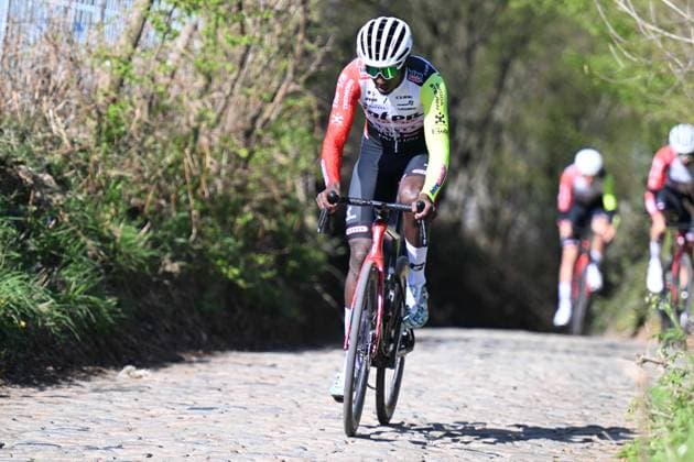 03-04-2025 Allenamento Tour Des Flandres 2025; 2025, Intermarche - Wanty; Gyrmai Hailu, Biniam; Koppenberg; 