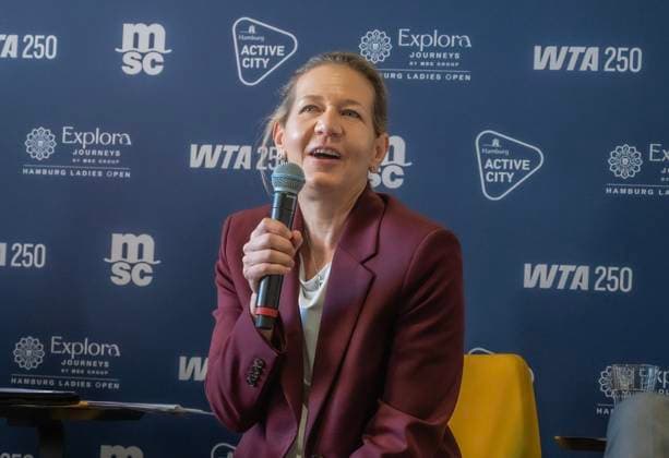 MSC Hamburg Ladies Open 2025 >>>Glücklich Turnier Dirktorin Sandra Reichel bei der PK zum Damen Turnier Â