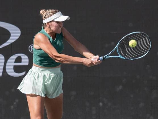 TENNIS 2025: Credit One Charleston Open APRIL 04 April 4, 2025: Sofia Kenin (USA) defeated Anna Kalinskaya (USA) 6-4, 6-3 at the Credit One Charleston Open being played at Credit One Staduim in Charleston, South Carolina USA Ã‚ÂLeslie Billman Tennisclix (Credit Image: Â Leslie Billman Cal Media) Charleston South Carolina USA EDITORIAL USE ONLY Copyright: xx ZUMA-20250404_zma_c04_042.jpg LesliexBillmanx csmphotothree372625