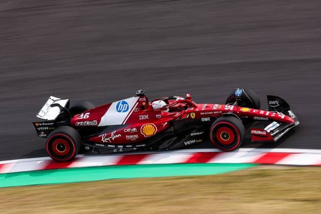 F1 - JAPANESE GRAND PRIX 2025 16 LECLERC Charles (mco), Scuderia Ferrari SF-25, action during the Formula 1 Lenovo Japanese Grand Prix 2025, 3rd round of the 2025 FIA Formula One World Championship, WM, Weltmeisterschaft from April 4 to 6, 2025 on the Suzuka Circuit, in Suzuka, Japan - SuzukaJapan  Copyright: xEricxAlonsox