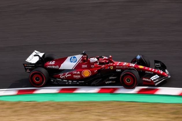 F1 - JAPANESE GRAND PRIX 2025 16 LECLERC Charles (mco), Scuderia Ferrari SF-25, action during the Formula 1 Lenovo Japanese Grand Prix 2025, 3rd round of the 2025 FIA Formula One World Championship, WM, Weltmeisterschaft from April 4 to 6, 2025 on the Suzuka Circuit, in Suzuka, Japan - SuzukaJapan  Copyright: xEricxAlonsox