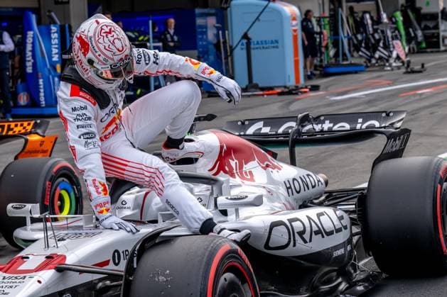 SUZUKA, JAPAN: Max Verstappen, racing for the Red Bull Racing team during the 2025 Formula 1 Japanese Grand Prix at the Suzuka International Racing Course in Suzuka, Japan