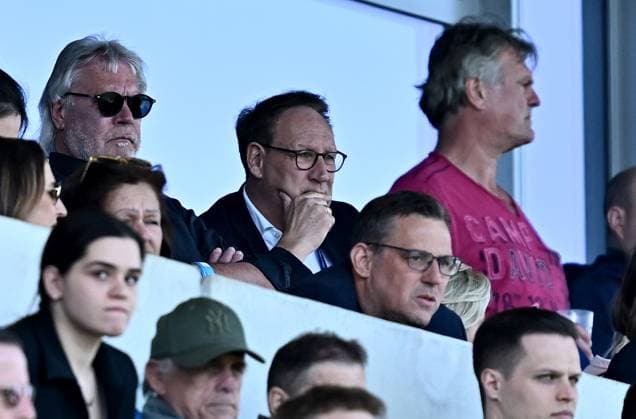 05.04.2025, xfux, Fussball 2.Bundesliga, SV Darmstadt 98 - SpVgg Greuther Fuerth v.l. Präsident Praesident Klaus Ruediger Rüdiger Fritsch (SV Darmstadt 98) (DFL DFB REGULATIONS PROHIBIT ANY USE OF PHOTOGRAPHS as IMAGE SEQUENCES and or QUASI-VIDEO. Eine Lizenzierung dieses Bildes an und oder durch den SV Darmstadt 1898 e.V. sowie Tochterunternehmen ist nicht gestattet. No release of or sale to SV Darmstadt 1898 e.V.) Darmstadt