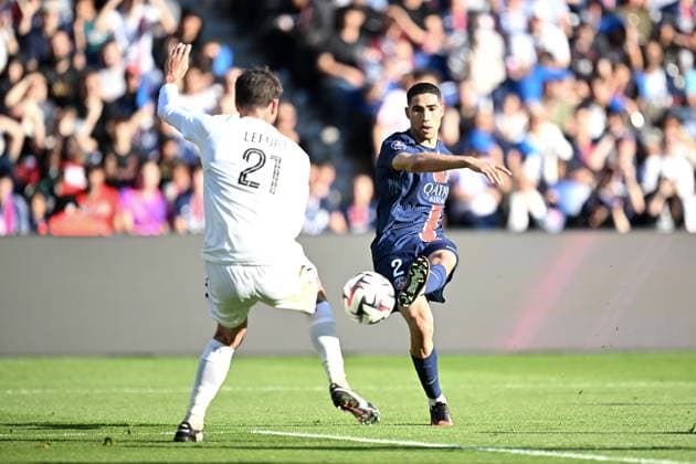 Paris Saint-Germain v Angers SCO - Ligue 1 McDonald s 2024 2025 02 Achraf HAKIMI (psg) during Ligue 1 McDonald s match between Paris and Angers at Parc des Princes on April 5, 2025 in Paris, France. Paris France  Copyright: xFEPx 776304742