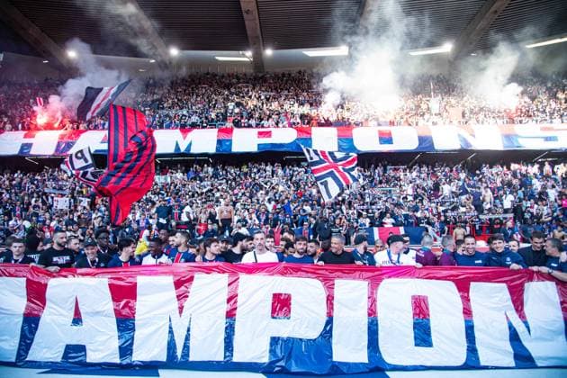 Bilder des Jahres 2025, Sport 04 April Sport Bilder des Tages FOOTBALL Paris SG vs Angers SCO - Ligue 1 - JournÃ e 28 - 05 04 2025 Le Paris SG remporte son 13e Championnat de France dans son histoire ParisFrance  Copyright: xBaptistexAutissierx