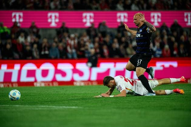 COLOGNE, GERMANY - 5 APRIL, 2025: Imad Rondic, The football match of 2.B1. FC Köln vs Hertha BSC at Rhein Energie Stadion  Copyright: xVITALIIxKLIUIEVx