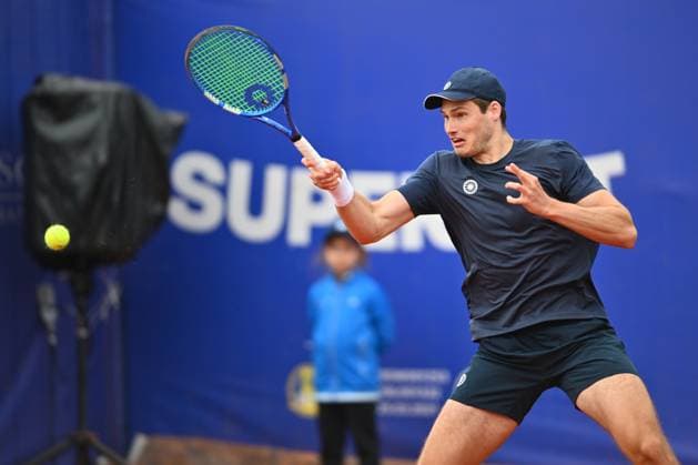 Tiriac Open 2025 - Bucharest ATP, Tennis Herren 250 Jakob Schnaitter and Mark Wallner of Germany play against Sander Gille and Jan Zielinski of Poland during the Tiriac Open doubles match in Bucharest, Romania, on April 4, 2025. Bucharest Romania  Copyright: xAlexxNicodimx originalFilename:nicodim-tiriacop250405_npx1A.jpg