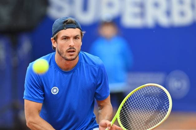 Tiriac Open 2025 - Bucharest ATP, Tennis Herren 250 Jakob Schnaitter and Mark Wallner of Germany play against Sander Gille and Jan Zielinski of Poland during the Tiriac Open doubles match in Bucharest, Romania, on April 4, 2025. Bucharest Romania  Copyright: xAlexxNicodimx originalFilename:nicodim-tiriacop250405_npyoM.jpg