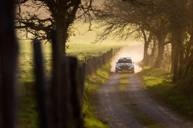Sport Bilder des Tages AUTO - TERRE DES CAUSSES 2025 01 PELLIER Laurent, BRONNER Kevin, Skoda Fabia RS Rally2, action during the Rallye Terre des Causses 2025, 1st round of the Championnat de France des rallyes Terre 2025, from April 4 to 6, 2024 in Capdenac, France - CapdenacFrance  Copyright: xBastienxRouxx