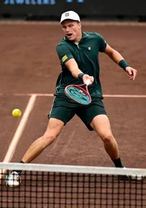 April 5, 2025, Houston, Tx, United States of America: JENSON BROOKSBY during the quarter finals between Tommy Paul (USA) and Jenson Brooksby (USA) in the Men s Clay Court Championships on April 3, 2025 at the River Oaks Country Club in Houston, Texas. Houston United States of America - ZUMAw132 20250405_zap_w132_075 Copyright: xTomxWalkox