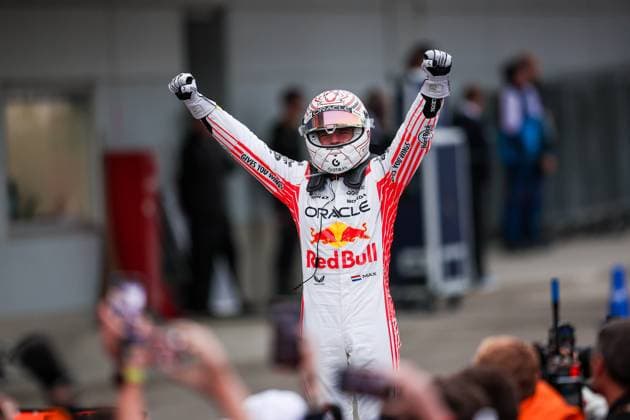 F1 - JAPANESE GRAND PRIX 2025 VERSTAPPEN Max (ned), Red Bull Racing RB21, portrait celebration during the Formula 1 Lenovo Japanese Grand Prix 2025, 3rd round of the 2025 FIA Formula One World Championship, WM, Weltmeisterschaft from April 4 to 6, 2025 on the Suzuka Circuit, in Suzuka, Japan - SuzukaJapan  Copyright: xEricxAlonsox
