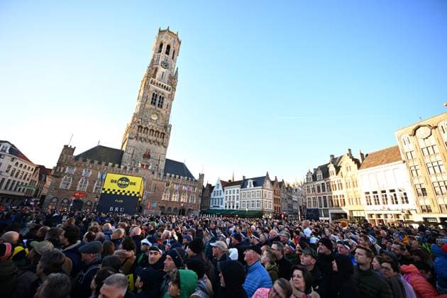 Ronde van Vlaanderen 2025 - Men Elite OUDENAARDE, BELGIUM - APRIL 06 : Illustration picture of the start podium pictured during the 109th edition of the Ronde van Vlaanderen, an UCI World Tour cycling race for Men Elite with start in Bruges and finish in Oudenaarde after 268,9 km on April 6, 2025 in Oudenaarde, Belgium, 06 04 2025 Oudenaarde Belgium  Copyright: xTomasxSiskx