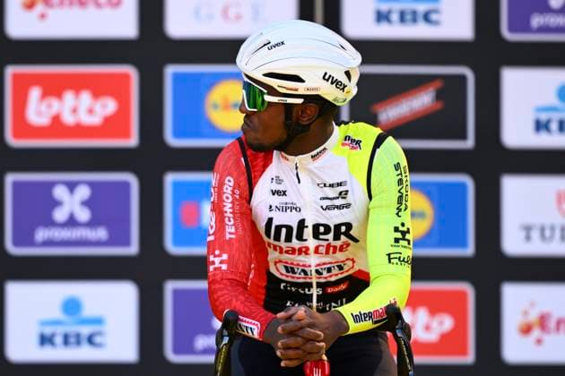 Ronde van Vlaanderen 2025 - Men Elite OUDENAARDE, BELGIUM - APRIL 06 : Girmay Biniam (ERI) of Intermarche - Wanty pictured during the 109th edition of the Ronde van Vlaanderen, an UCI World Tour cycling race for Men Elite with start in Bruges and finish in Oudenaarde after 268,9 km on April 6, 2025 in Oudenaarde, Belgium, 06 04 2025 Oudenaarde Belgium  Copyright: xTomasxSiskx