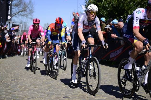 Ronde van Vlaanderen 2025 - Men Elite OUDENAARDE, BELGIUM - APRIL 06 : Kielich Timo (POL) of Alpecin-Deceuninck pictured during the 109th edition of the Ronde van Vlaanderen, an UCI World Tour cycling race for Men Elite with start in Bruges and finish in Oudenaarde after 268,9 km on April 6, 2025 in Oudenaarde, Belgium, 06 04 2025 ( Motordriver Guy De Vuyst - Oudenaarde Belgium  Copyright: xNicoxVereeckenx
