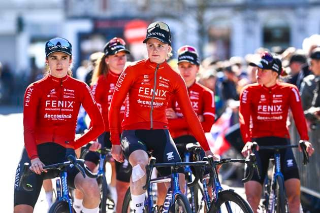 Ronde van Vlaanderen 2025 - Women Elite OUDENAARDE, BELGIUM - APRIL 06 : Pieterse Puck of Fenix-Deceuninck before the start of the race pictured during the 22th edition of the Ronde van Vlaanderen for Women Elite, an UCI Women s World Tour cycling race organized by Flanders Classics with start and finish in Oudenaarde after 168,8 km on April 6, 2025 in Oudenaarde, Belgium, 06 04 2025 Oudenaarde Belgium  Copyright: xGregoryxVanxGansenx