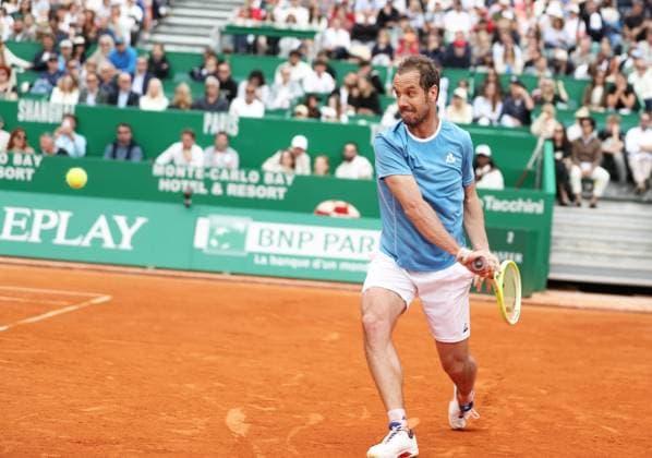 Qualifications Rolex MC Masters PHOTOPQR NICE MATIN Dylan Meiffret ; Monaco ; 06 04 2025 ; Deuxieme jour de qualifications au Rolex Monte-Carlo Masters. ICI : Richard Gasquet pendant son match contre Matteo Arnaldi Rolex Monte-Carlo Masters at Monte-Carlo Country Club on April 6, 2025 Monaco France  Copyright: xPHOTOPQR NICExMATIN MAXPPPxDylanxMeiffretx 20250406NIM4962 20250406NIM4962