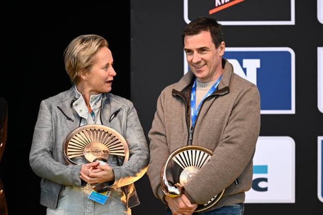 Ronde van Vlaanderen 2025 - Men Elite OUDENAARDE, BELGIUM - APRIL 06 : Annick De Ridder Vlaams minister van pictured during the 109th edition of the Ronde van Vlaanderen, an UCI World Tour cycling race for Men Elite with start in Bruges and finish in Oudenaarde after 268,9 km on April 6, 2025 in Oudenaarde, Belgium, 06 04 2025 Oudenaarde Belgium  Copyright: xTomasxSiskx