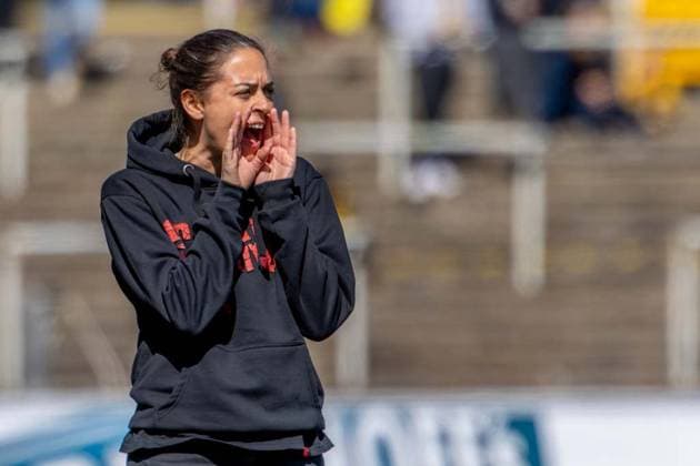 Sport Bilder des Tages Dortmund, Deutschland 06. April 2025: 3. Liga - 2024 2025 - Borussia Dortmund II vs. FC Ingolstadt 04 Im Bild: Trainerin Sabrina Wittmann (FCI) gestikuliert auf dem Spielfeld. DFB regulations prohibit any use of photographs as image sequences and or quasi-video. Stadion Rote Erde Nordrhein Westfalen *** Dortmund, Germany 06 April 2025 3 Liga 2024 2025 Borussia Dortmund II vs FC Ingolstadt 04 In the picture coach Sabrina Wittmann FCI gesticulates on the pitch DFB regulations prohibit any use of photographs as image sequences and or quasi video Stadion Rote Erde Nordrhein Westfalen Copyright: xFotostandx xSchäferx