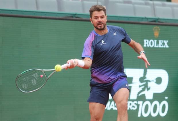 Rolex Monte Carlo Master Tennis PHOTOPQR NICE MATIN Cyril Dodergny ; Roquebrune-cap-martin ; 07 04 2025 ; Rolex Master Monte-Carlo - Monte-Carlo Country Club - 1er Tour - Stan Wawrinka (SUI) vs Alejandro Tabilo (CHI) Roquebrune-cap-martin France  Copyright: xPHOTOPQR NICExMATIN MAXPPPxCyrilxDodergnyx 20250407NIM6545 20250407NIM6545