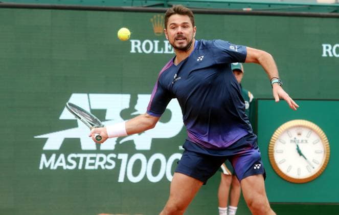 Sport Bilder des Tages Rolex Monte Carlo Master Tennis PHOTOPQR NICE MATIN Cyril Dodergny ; Roquebrune-cap-martin ; 07 04 2025 ; Rolex Master Monte-Carlo - Monte-Carlo Country Club - 1er Tour - Stan Wawrinka (SUI) vs Alejandro Tabilo (CHI) Roquebrune-cap-martin France  Copyright: xPHOTOPQR NICExMATIN MAXPPPxCyrilxDodergnyx 20250407NIM6550 20250407NIM6550