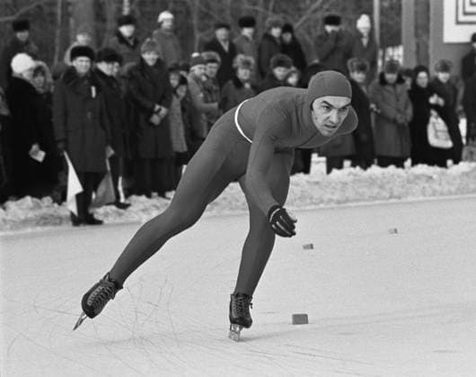Archivbilder der Woche SPORT KW15 MOSCOW, USSR. February 25, 1979. Undisputed USSR champion Sergey Marchuk is on track. Igor Utkin, Alexander Yakovlev TASS  16948685