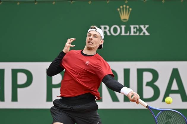 Tennis : Rolex Monte Carlo Masters 2025 - ATP, Tennis Herren - 07 04 2025 Tennis : Rolex Monte Carlo Masters 2025 - Atp - Denis Shapovalov Monaco  Copyright: xChryslenexCaillaudx