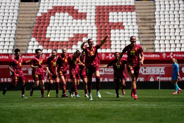 Germany v Norway - Women s Under23 Tournament Final German players celebrates victory after the Women s Under23 Tournament Final between Germany Women s U23 and Norway Women s U23 at Estadio Enrique Roca on April 7, 2025 in Murcia, Spain. Murcia Spain  Copyright: xJosexBretonx originalFilename:bretonhernandez-germanyv250407_np5sG.jpg