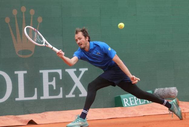 Rolex Monte Carlo Master Tennis PHOTOPQR NICE MATIN Cyril Dodergny ; Roquebrune-cap-martin ; 07 04 2025 ; Rolex Master Monte-Carlo - Monte-Carlo Country Club - 1er Tour - Le Russe Daniil Medvedev Rolex Monte-Carlo Masters at Monte-Carlo Country Club on April 7, 2025 Roquebrune-cap-martin France  Copyright: xPHOTOPQR NICExMATIN MAXPPPxCyrilxDodergnyx 20250407NIM7595 20250407NIM7595