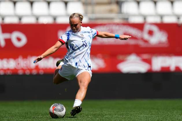 Germany v Norway - Women s Under23 Tournament Final Julie Jorde Aune of Norway and Brondby during the Women s Under23 Tournament Final between Germany Women s U23 and Norway Women s U23 at Estadio Enrique Roca on April 7, 2025 in Murcia, Spain. Murcia Spain  Copyright: xJosexBretonx originalFilename:bretonhernandez-germanyv250407_npkPX.jpg