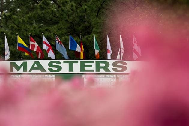 250407 General view the leaderboard during a practice prior to the 2025 Masters Golf Tournament on April 7, 2025 in Augusta. Photo: Petter Arvidson BILDBYRAN kod PA PA1004 golf masters bbeng the masters augusta ledartavla genre Copyright: PETTERxARVIDSON BB250407PA097