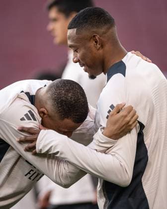 Real Madrid training session Mbappe in action during the training session at the Emirates stadium, in London, UK, today April 7, 2025. Copyright: xx 0L3A2333