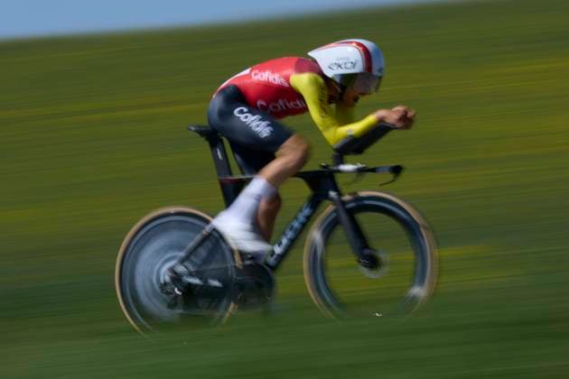 64th Itzulia Basque Country 2025 - Stage 1 Sergio Samitier of Cofidis competes during the 64th Itzulia Basque Country 2025, Stage 1 a 16,5km individual time trial stage from Vitoria-Gasteiz Ð Baskonia-Alaves UCIWT at Vitoria on April 7, 2025, in Vitoria, Spain. Vitoria Vitoria Basque Country Spain 0084RL_ITZ2K25__L1_1753 Copyright: xRicardoxLarreinax