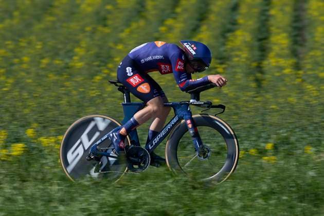 64th Itzulia Basque Country 2025 - Stage 1 Bjoern Koerdt of Team Picnic PostNL competes during the 64th Itzulia Basque Country 2025, Stage 1 a 16,5km individual time trial stage from Vitoria-Gasteiz Ð Baskonia-Alaves UCIWT at Vitoria on April 7, 2025, in Vitoria, Spain. Vitoria Vitoria Basque Country Spain 0135RL_ITZ2K25__L1_3766 Copyright: xRicardoxLarreinax