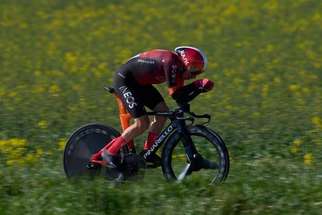 64th Itzulia Basque Country 2025 - Stage 1 Michael Shea Leonard of Ineos Grenadiers competes during the 64th Itzulia Basque Country 2025, Stage 1 a 16,5km individual time trial stage from Vitoria-Gasteiz Ð Baskonia-Alaves UCIWT at Vitoria on April 7, 2025, in Vitoria, Spain. Vitoria Vitoria Basque Country Spain 0166RL_ITZ2K25__L1_5017 Copyright: xRicardoxLarreinax